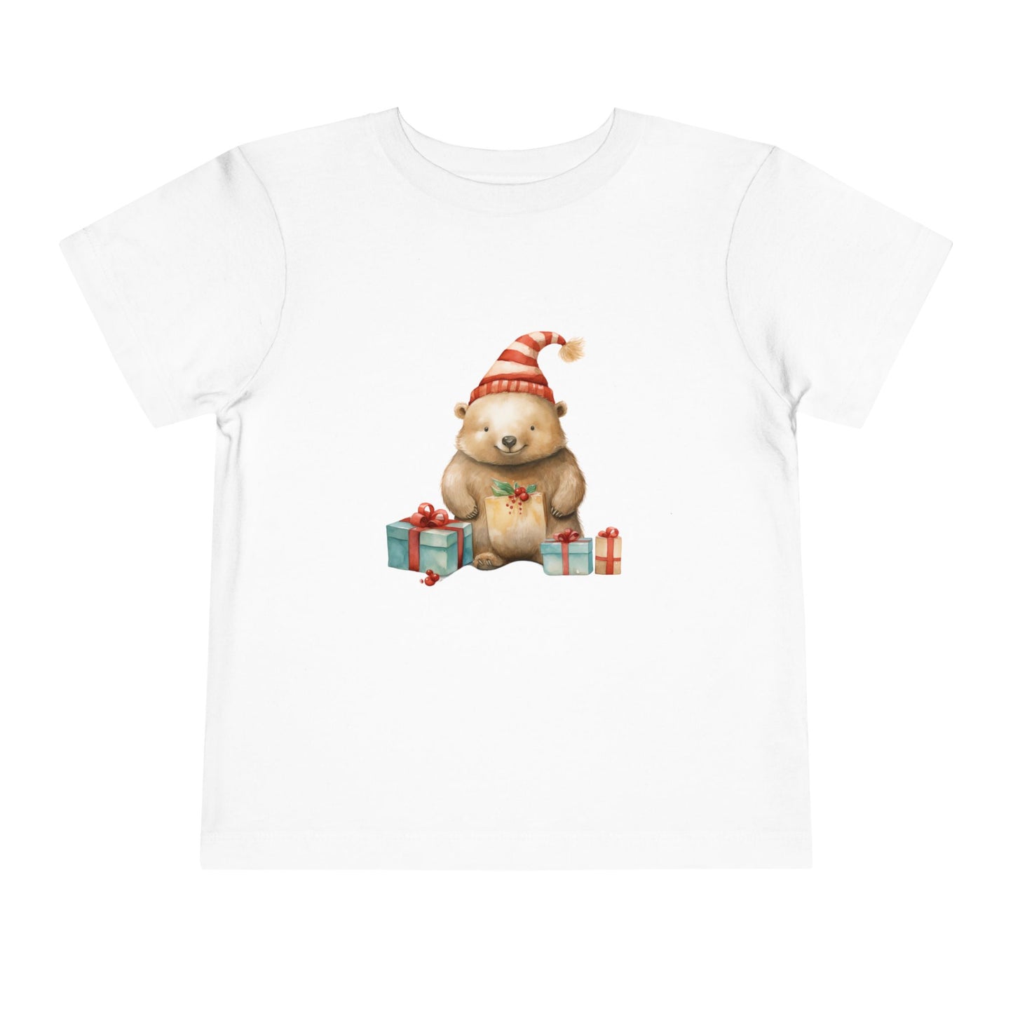 Cute Wombat Santa Toddler Tee