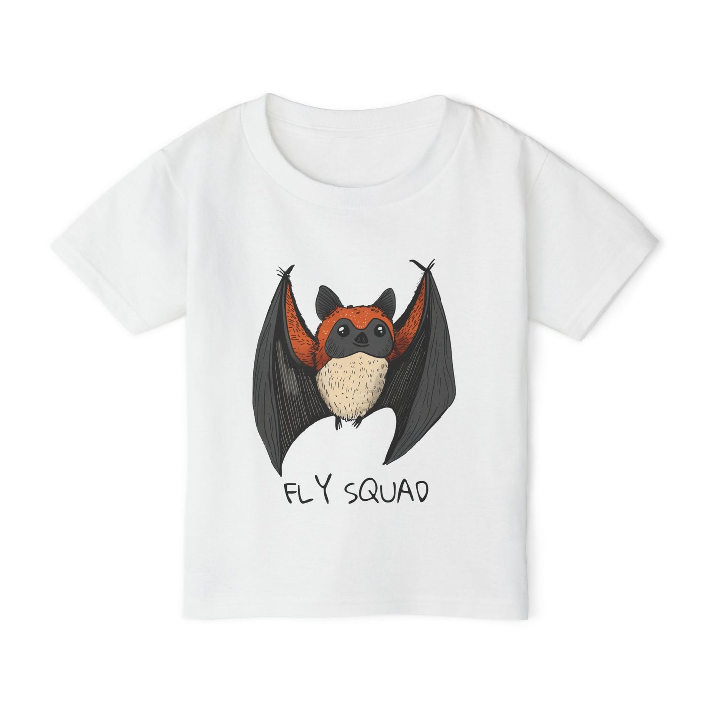 Fly Squad Kids T-Shirt | Heavyweight Cotton Bat Tee for Children | Durable and Stylish