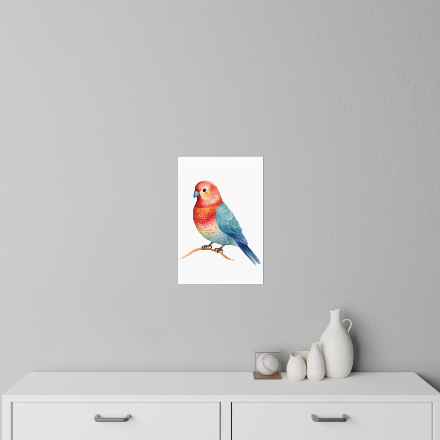 Nursery Wall Decal Rosella Bird 12" x 18" | Colorful Australian Decor