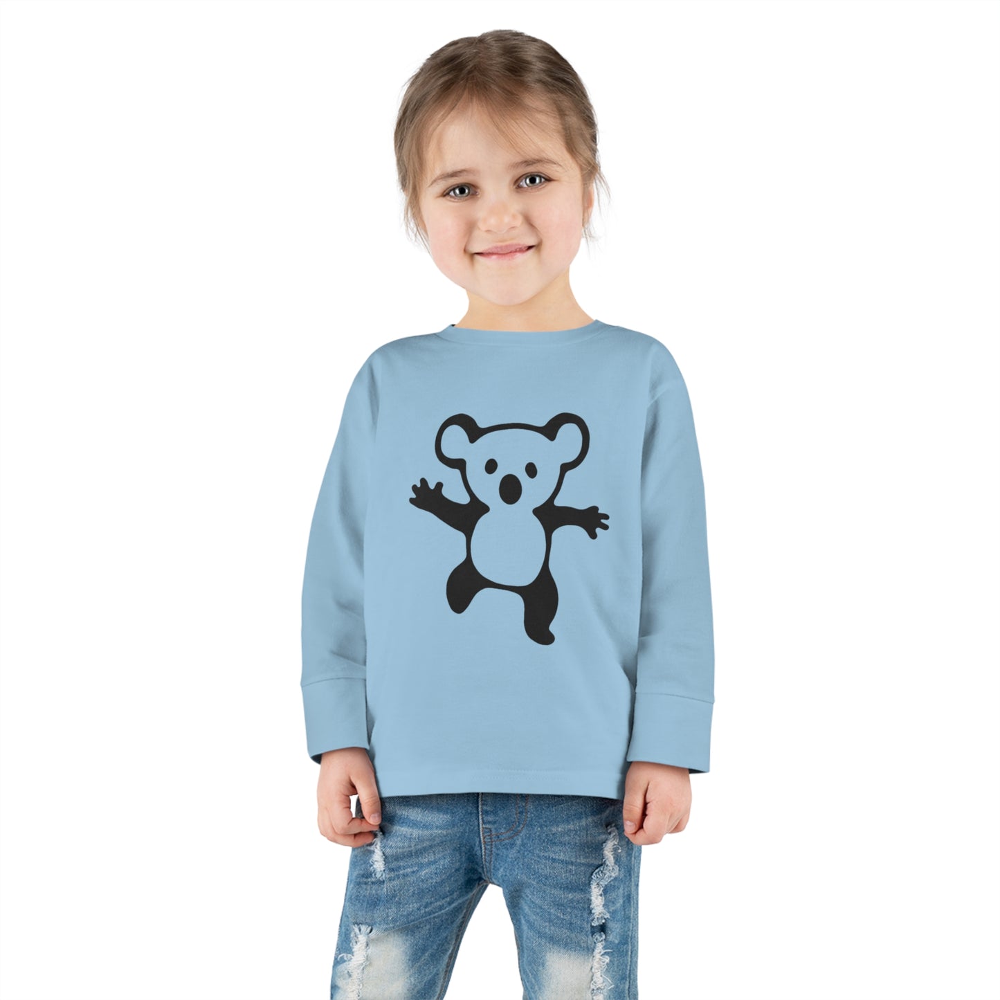 Koala Bear Drop Bear Toddler Long Sleeve Tee - Aussie-Inspired Comfort