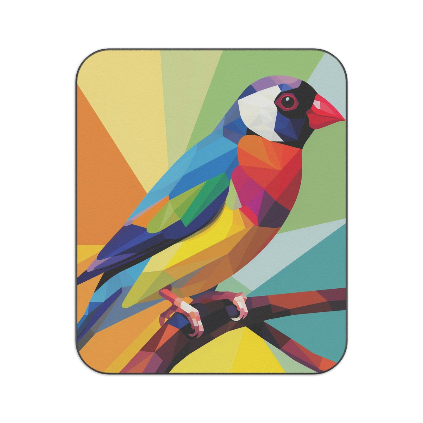 Picnic Blanket Gouldian Finch Pop | Trendy Outdoor Accessory