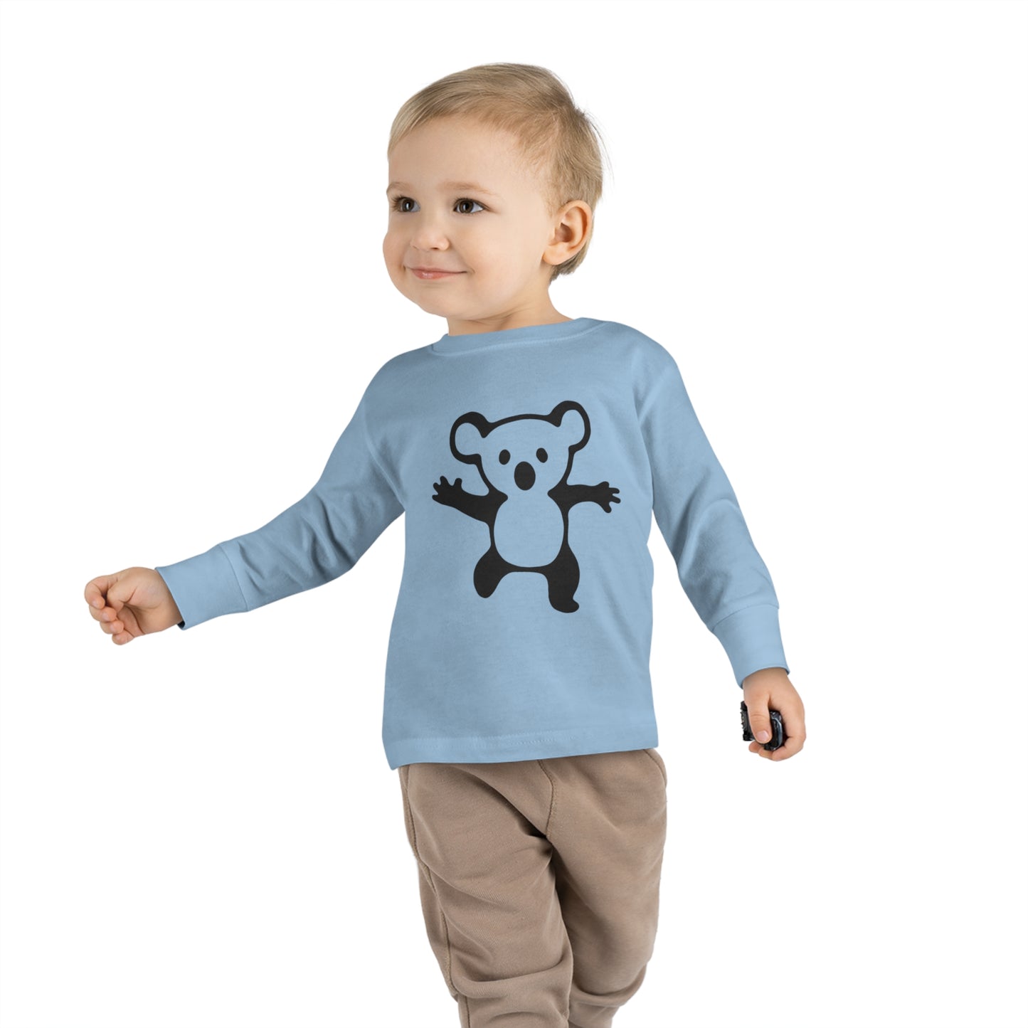 Koala Bear Drop Bear Toddler Long Sleeve Tee - Aussie-Inspired Comfort