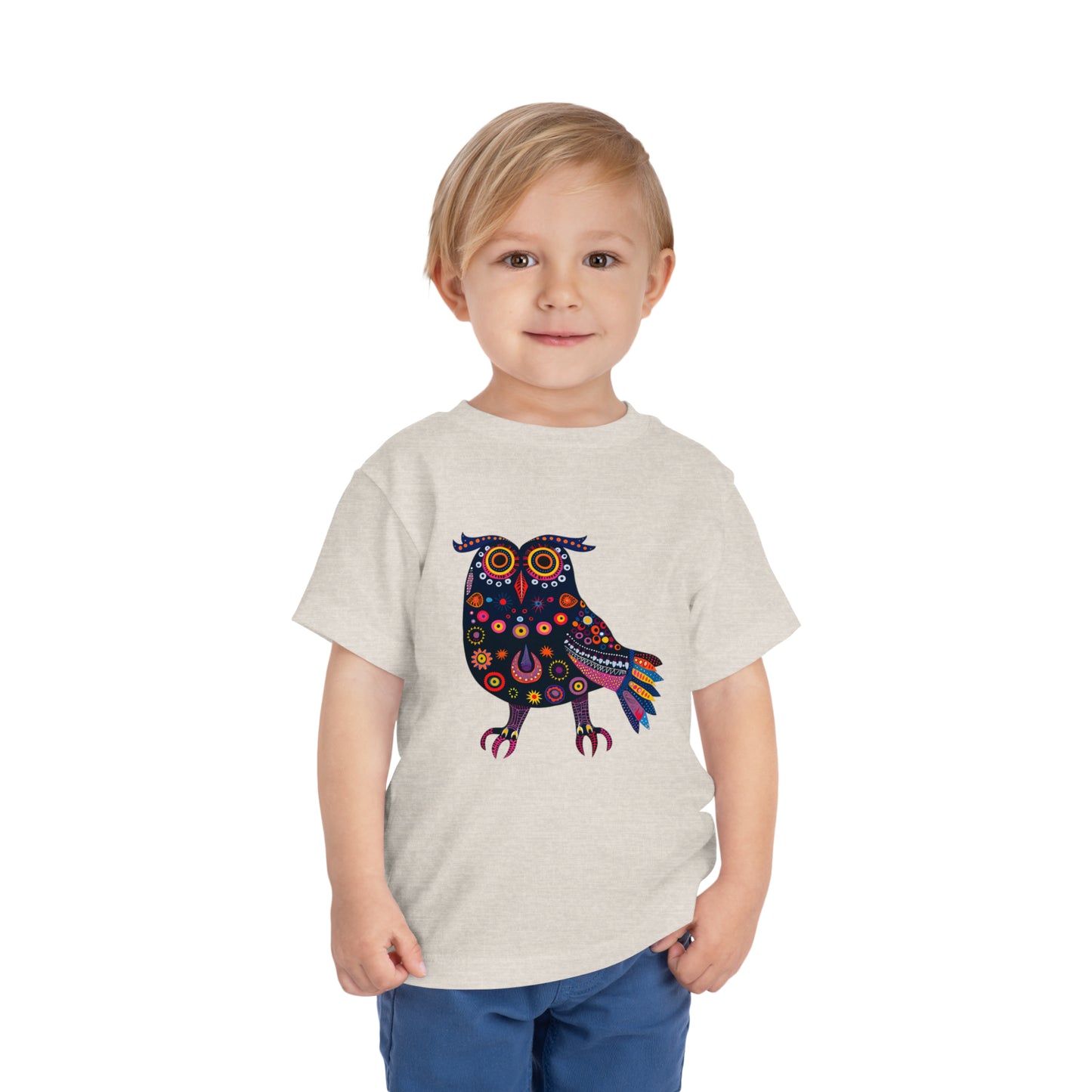 Boho Owl Tshirt for Kids | Outback Hoot Trendy Toddler Tee