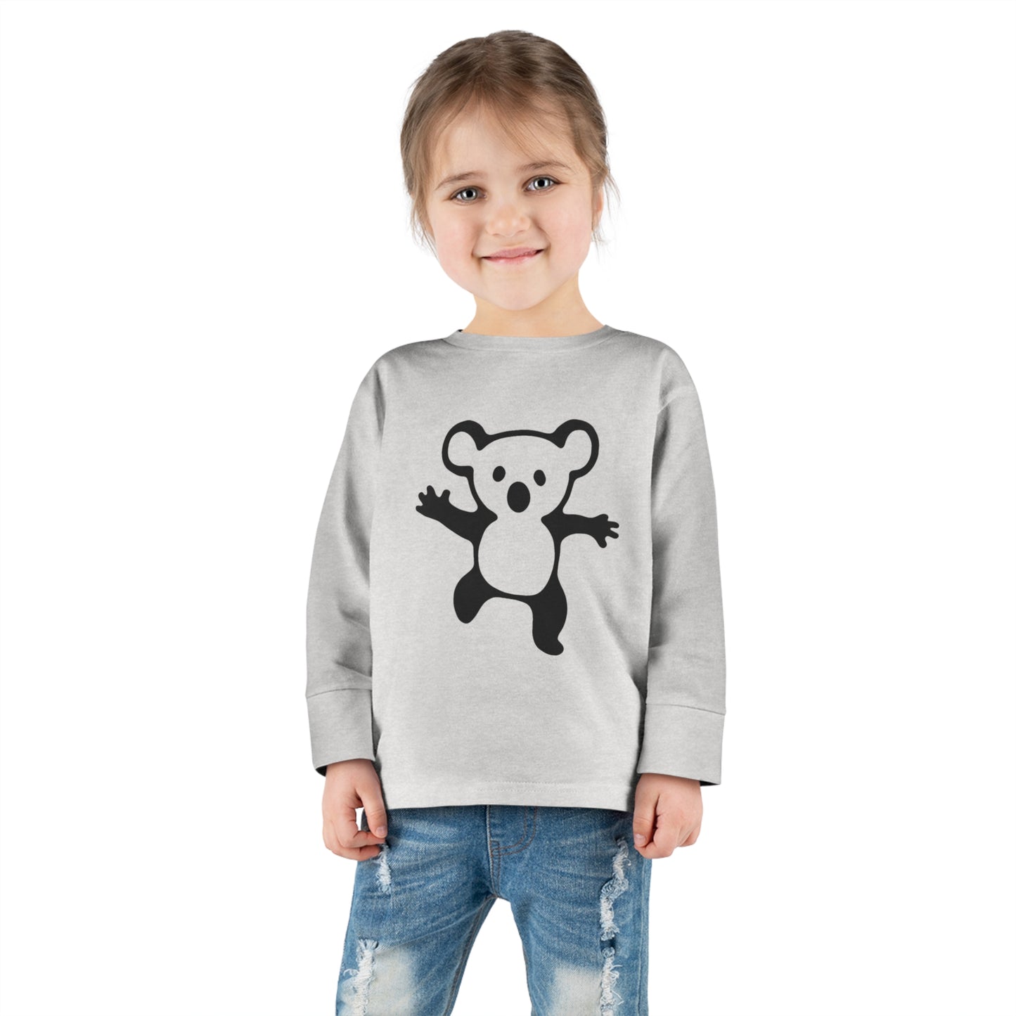 Koala Bear Drop Bear Toddler Long Sleeve Tee - Aussie-Inspired Comfort