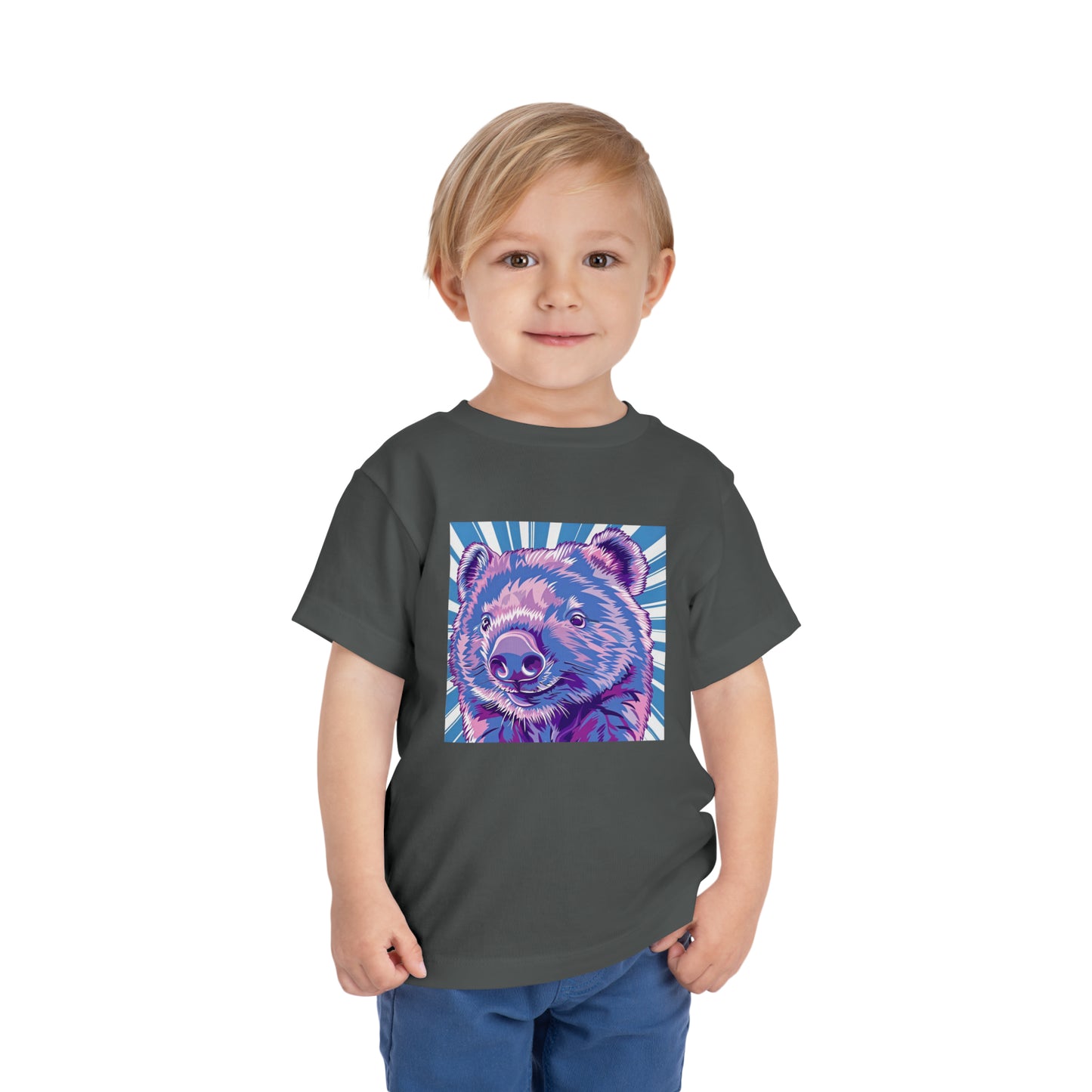 Wombat Revival Summer Toddler Tee | Kids Wombat Neon Tshirt