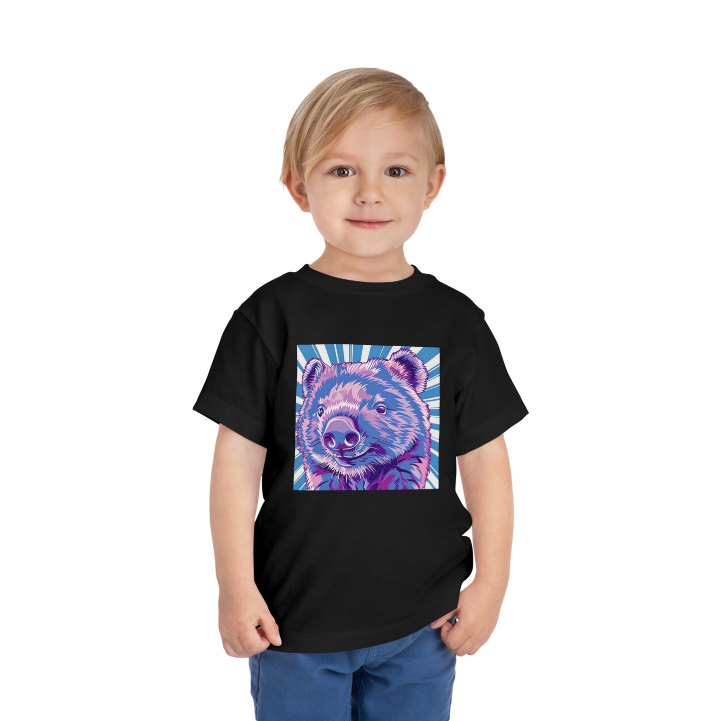 Wombat Revival Summer Toddler Tee | Kids Wombat Neon Tshirt