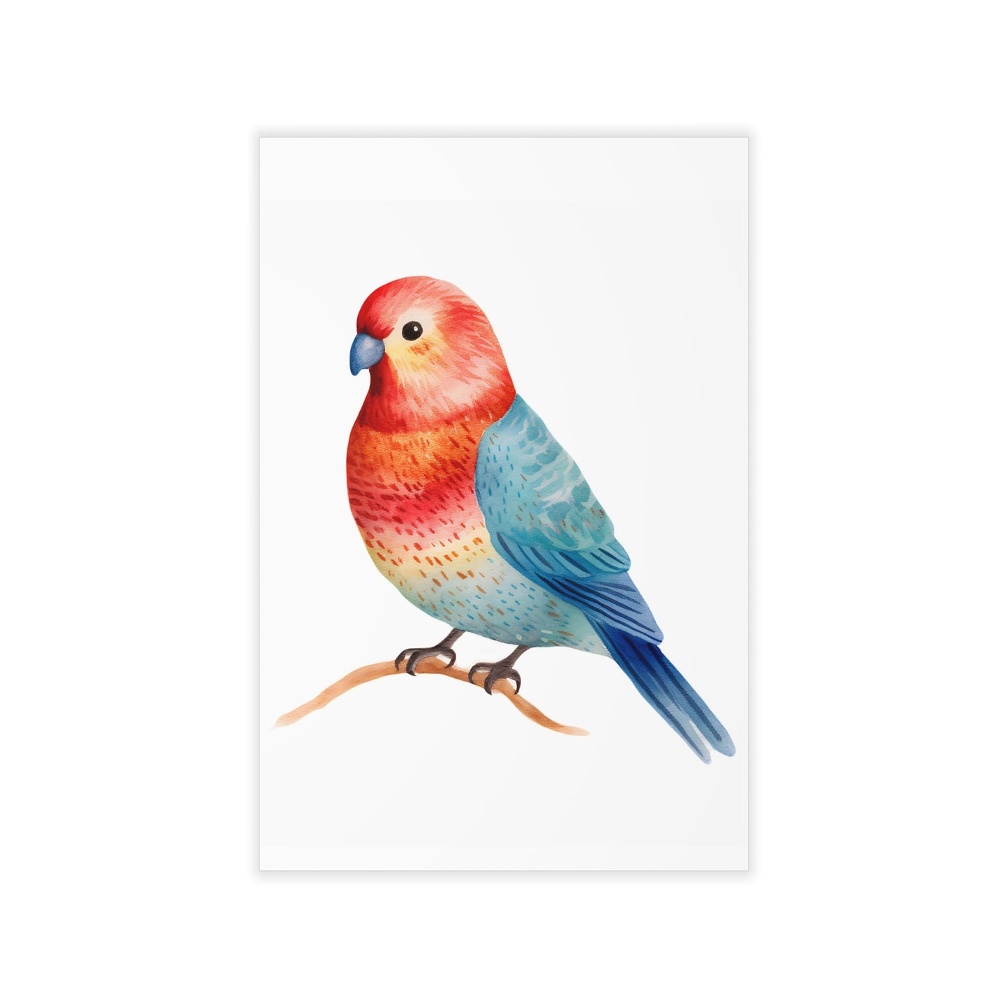 Nursery Wall Decal Rosella Bird 12" x 18" | Colorful Australian Decor