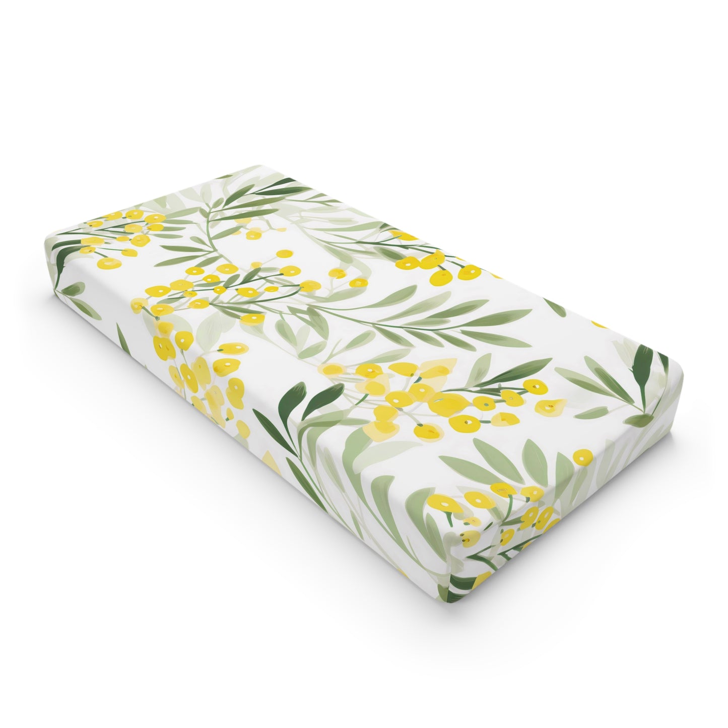 Baby Changing Pad Cover Classic Wattle Print | Soft Cotton Nursery Essential