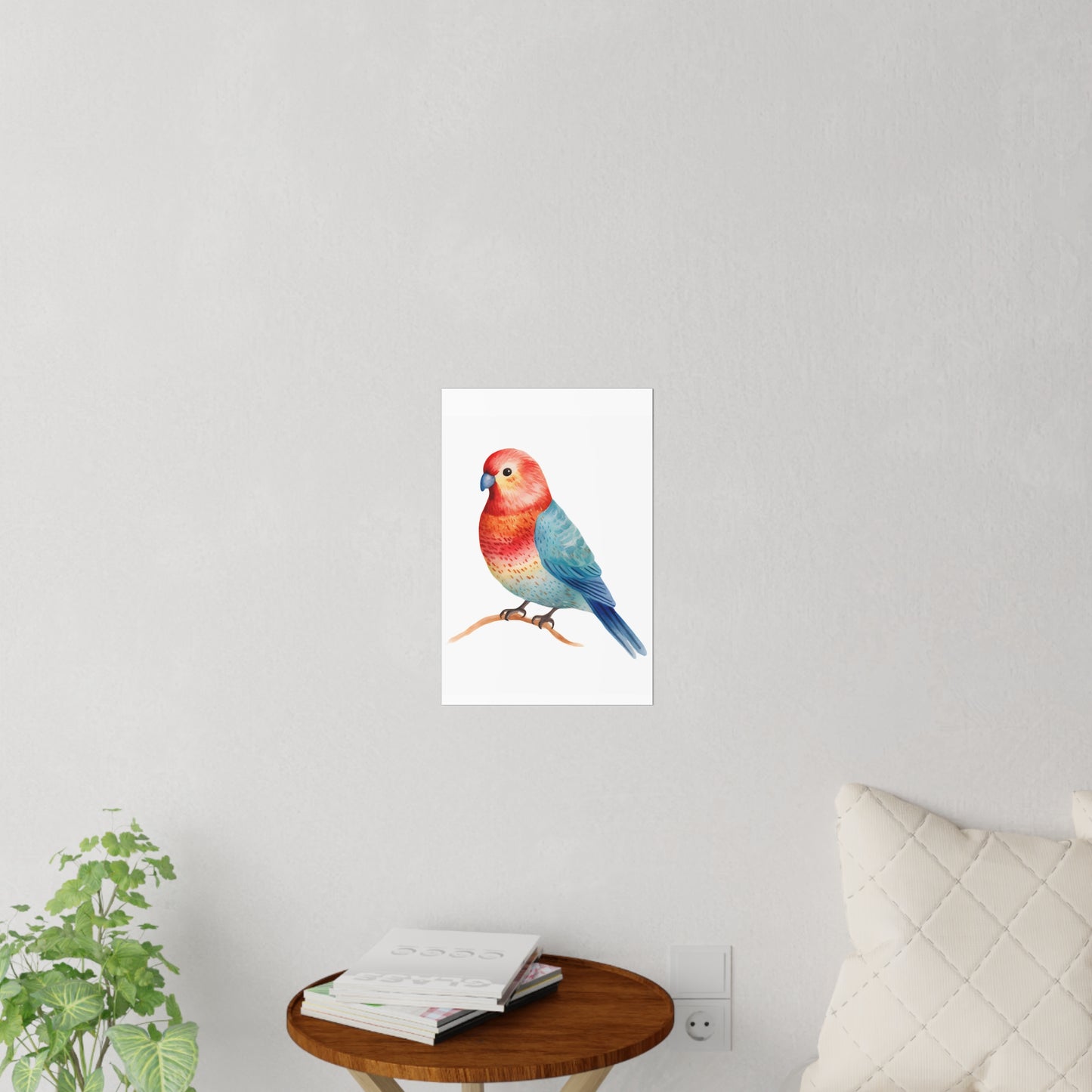 Nursery Wall Decal Rosella Bird 12" x 18" | Colorful Australian Decor