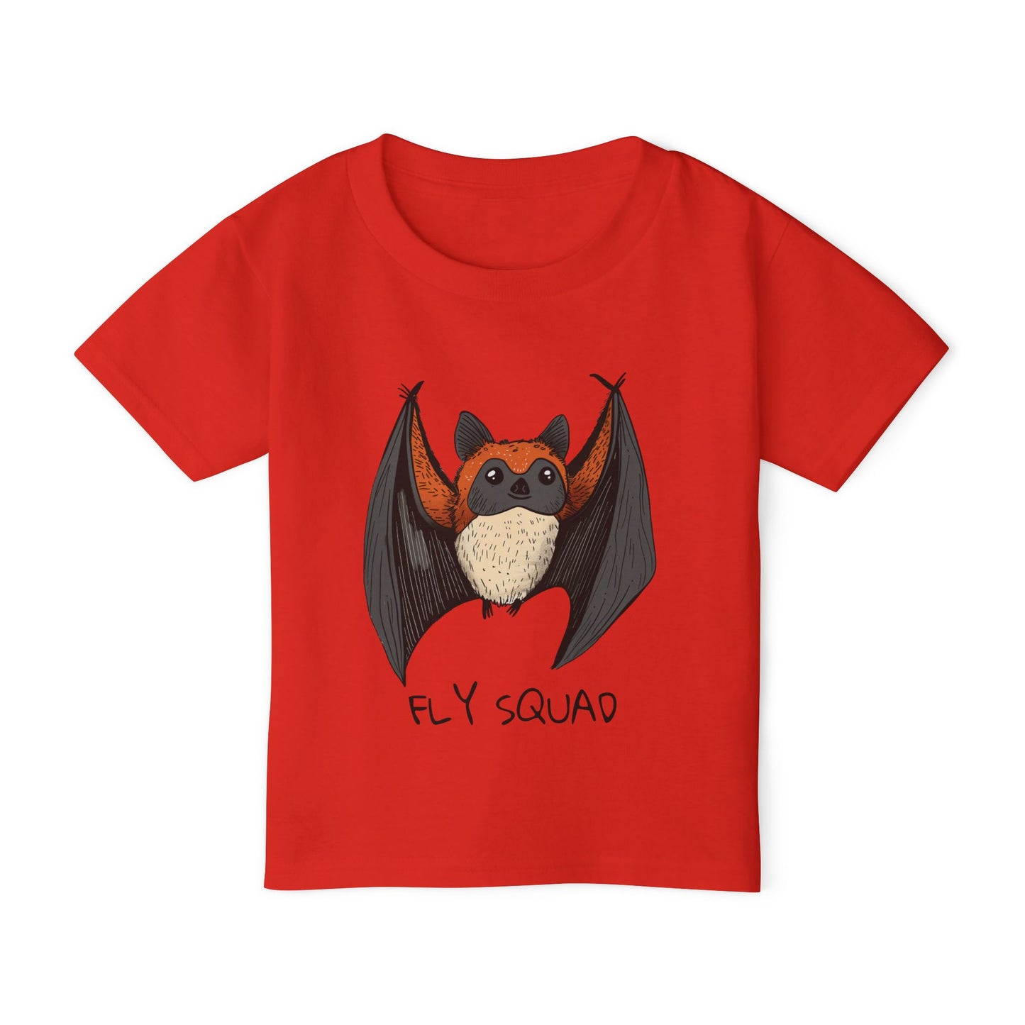 Fly Squad Kids T-Shirt | Heavyweight Cotton Bat Tee for Children | Durable and Stylish