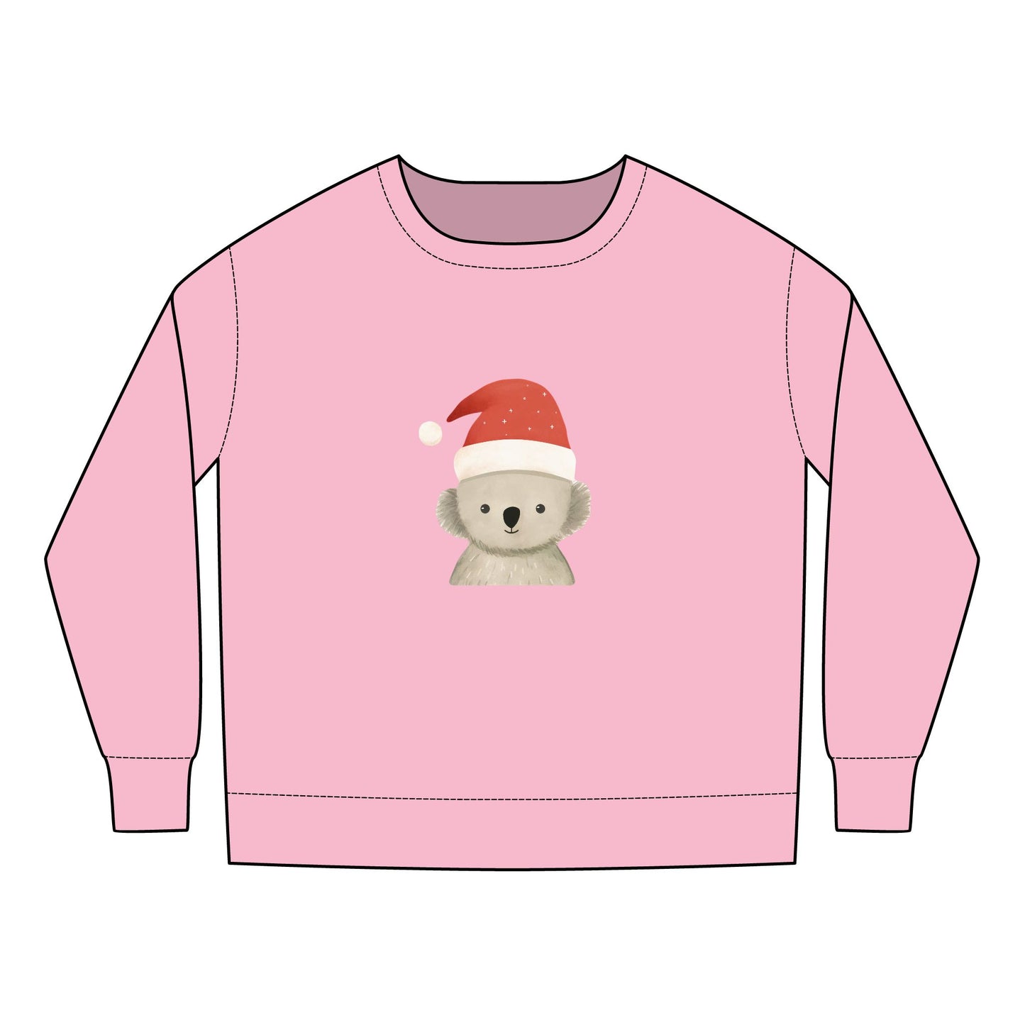 Cute Koala Santa Toddler Sweatshirt