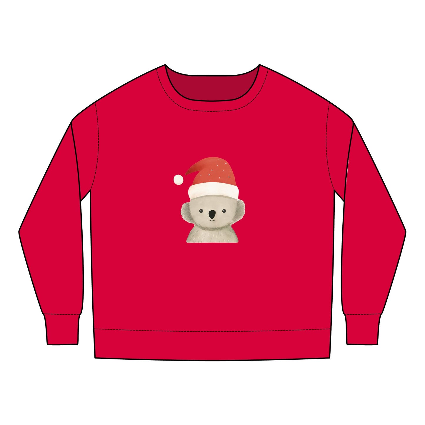 Cute Koala Santa Toddler Sweatshirt