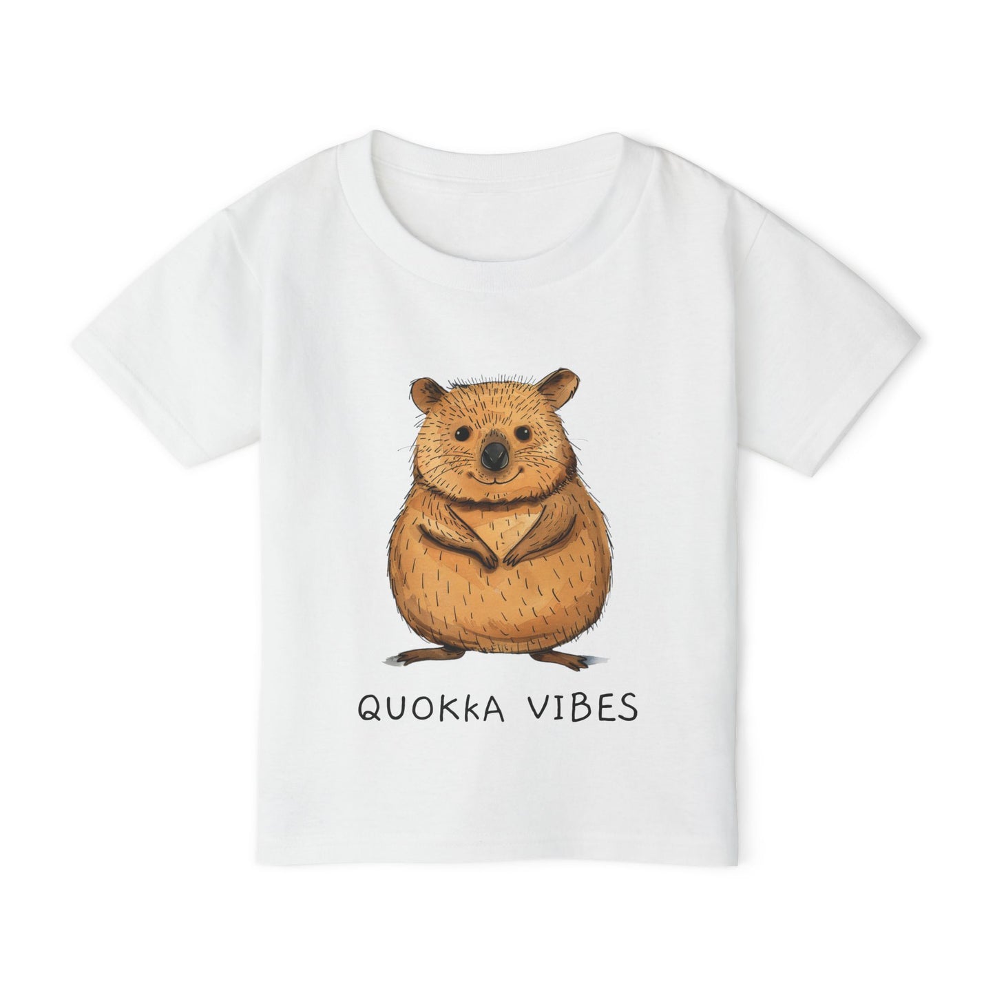 Quokka Kids T-Shirt | Adorable and Comfortable Animal Print Heavyweight Cotton Tee for Children