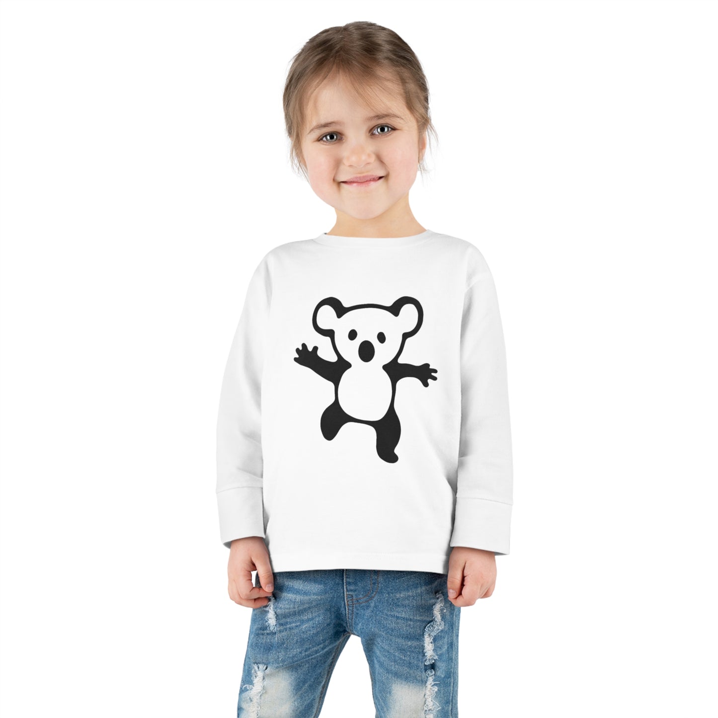 Koala Bear Drop Bear Toddler Long Sleeve Tee - Aussie-Inspired Comfort