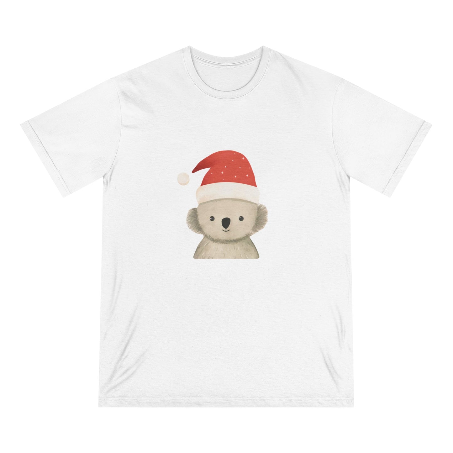 Cute Koala Santa Christmas Organic Staple T-shirt by K is for Koala - Australia Only