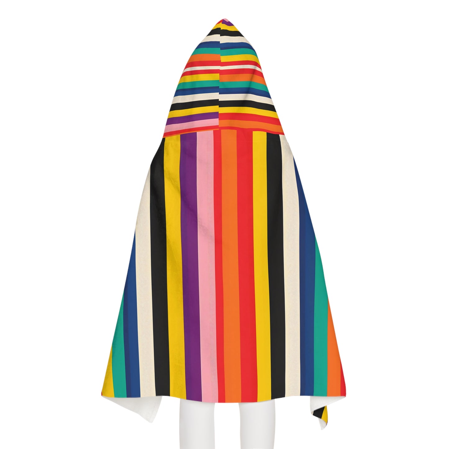 Retro Rainbow Kids Hooded Towel |The Byron Youth Hooded Towel