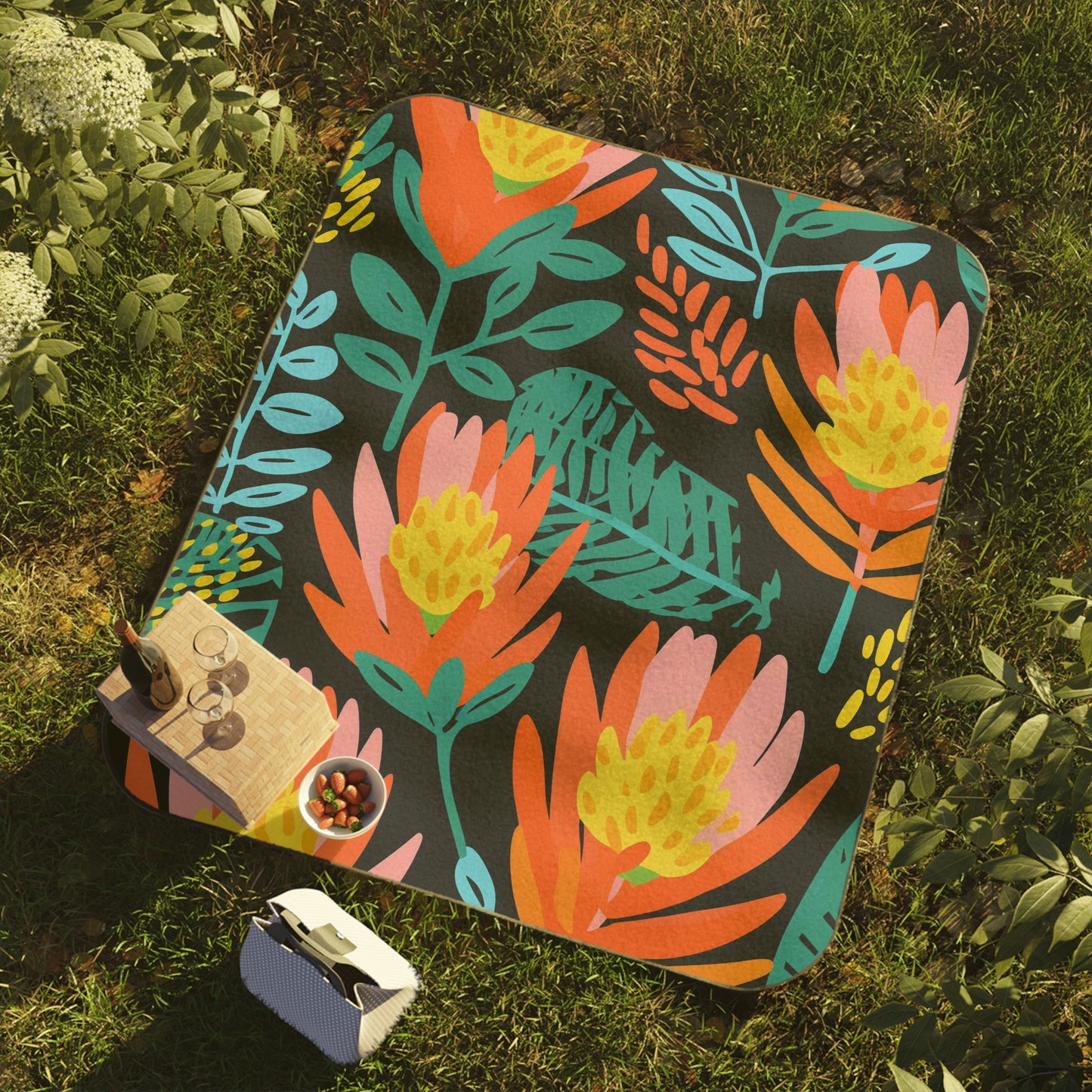 Picnic Blanket Floral Banksia Dream | Stylish Outdoor Accessory