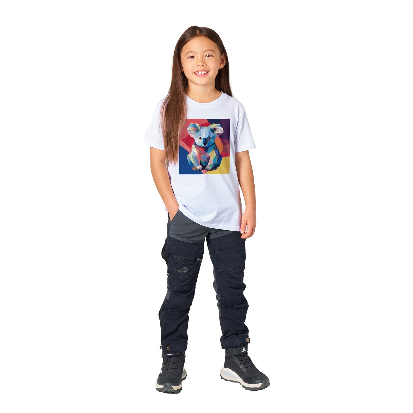 Organic Kids Crewneck T-shirt Koala Pop | Eco-Friendly Children's Apparel