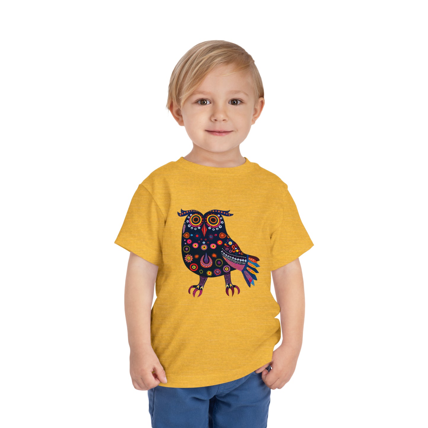 Boho Owl Tshirt for Kids | Outback Hoot Trendy Toddler Tee