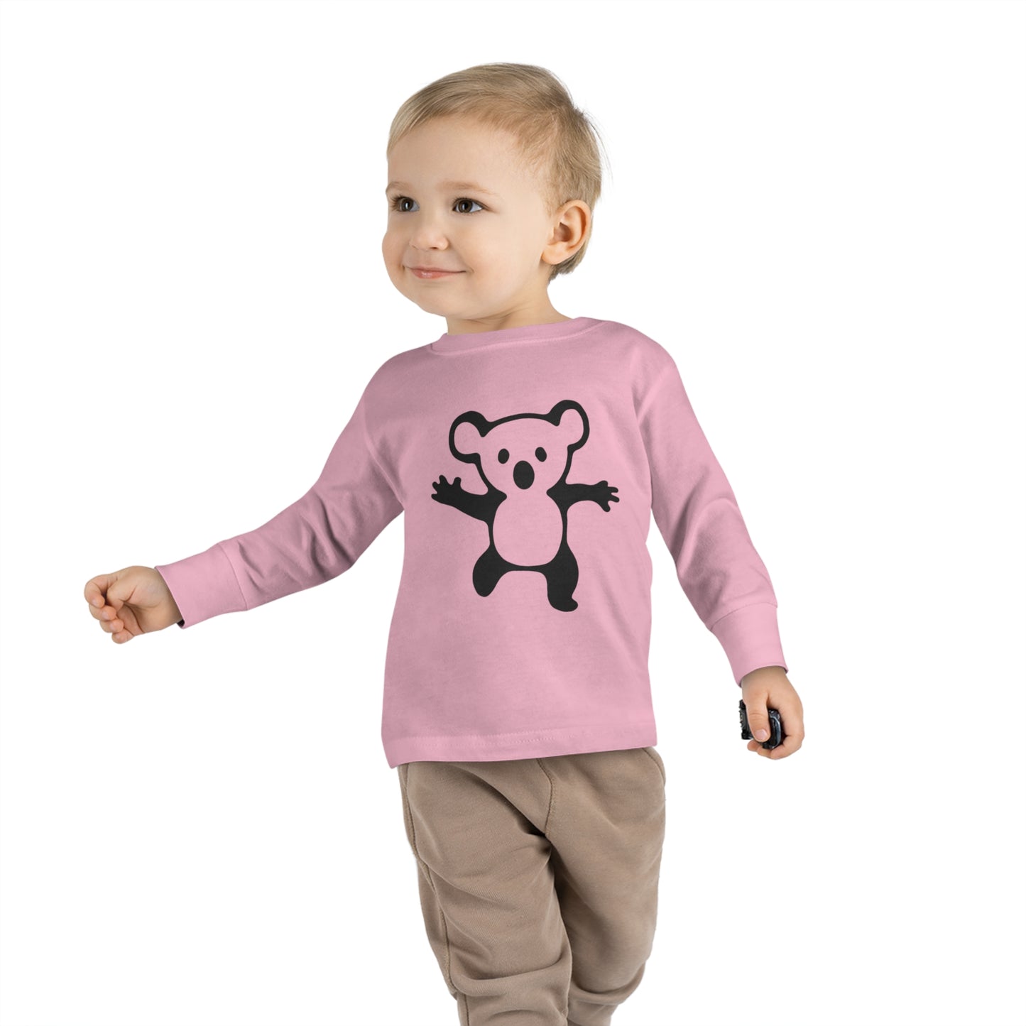 Koala Bear Drop Bear Toddler Long Sleeve Tee - Aussie-Inspired Comfort