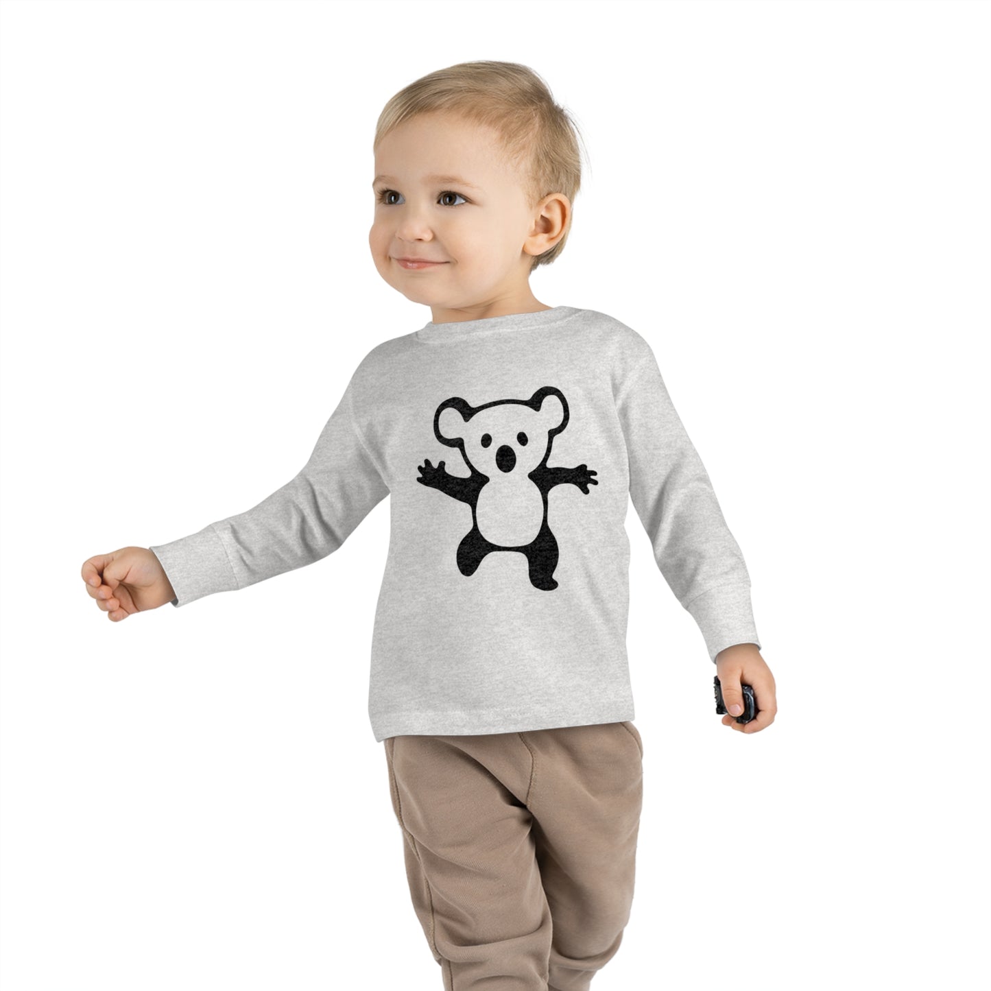 Koala Bear Drop Bear Toddler Long Sleeve Tee - Aussie-Inspired Comfort