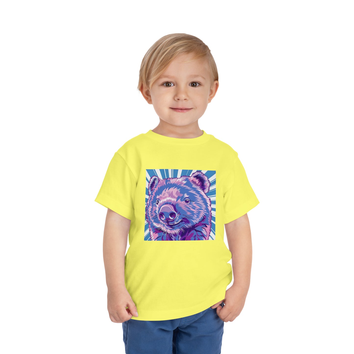 Wombat Revival Summer Toddler Tee | Kids Wombat Neon Tshirt