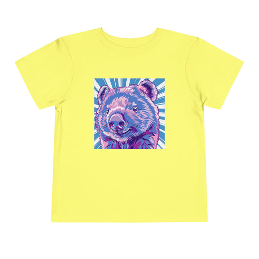 Wombat Revival Summer Toddler Tee | Kids Wombat Neon Tshirt