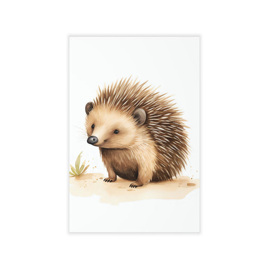 Cute Echidna Wall Decal Sticker for Nursery | Australian Decor  12" x 18"