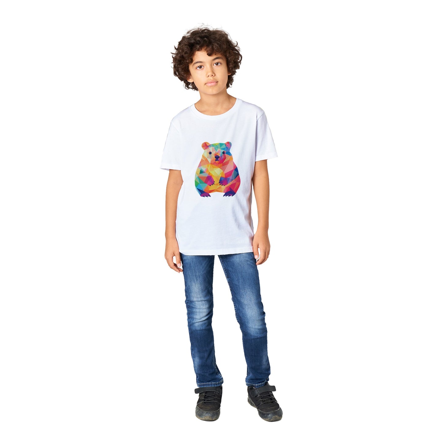 Organic Kids Crewneck T-shirt Wombat Pop | Cute Wombat Shirt for Tweens