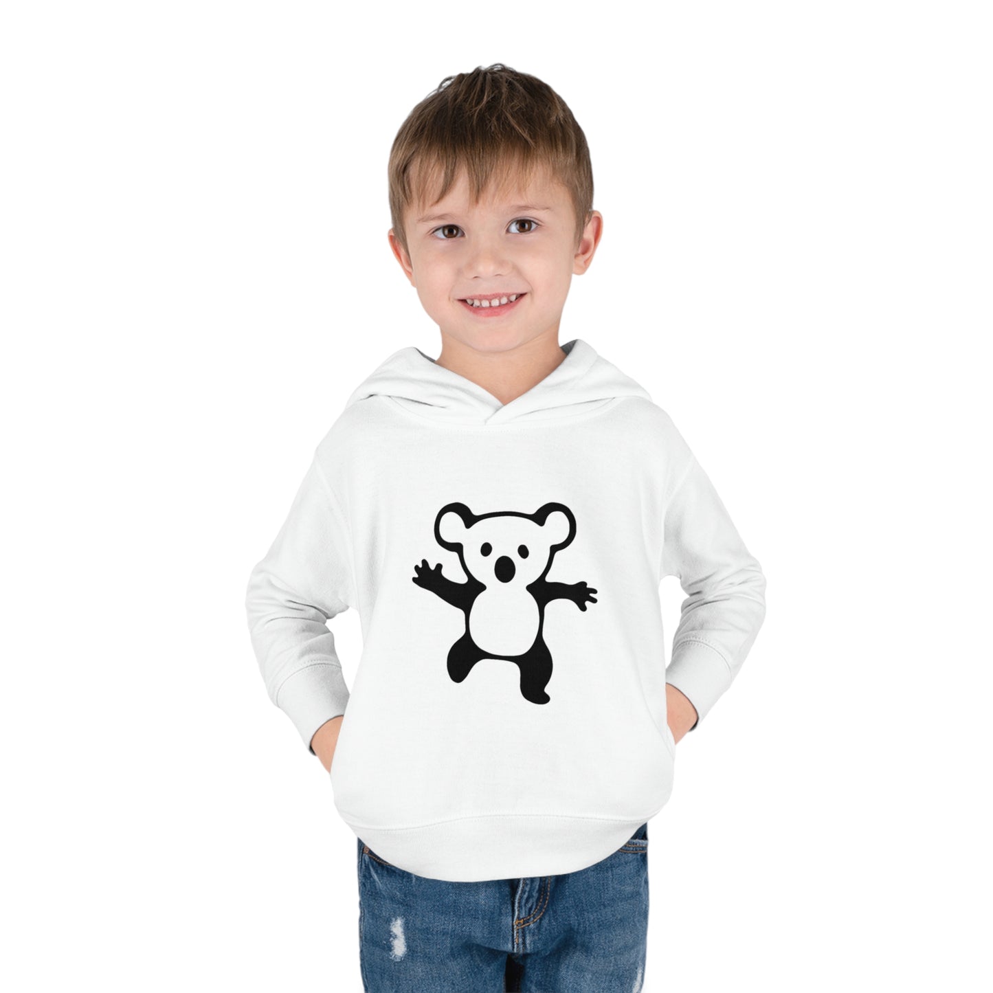 Toddler Pullover Fleece Hoodie Drop Bear! Print