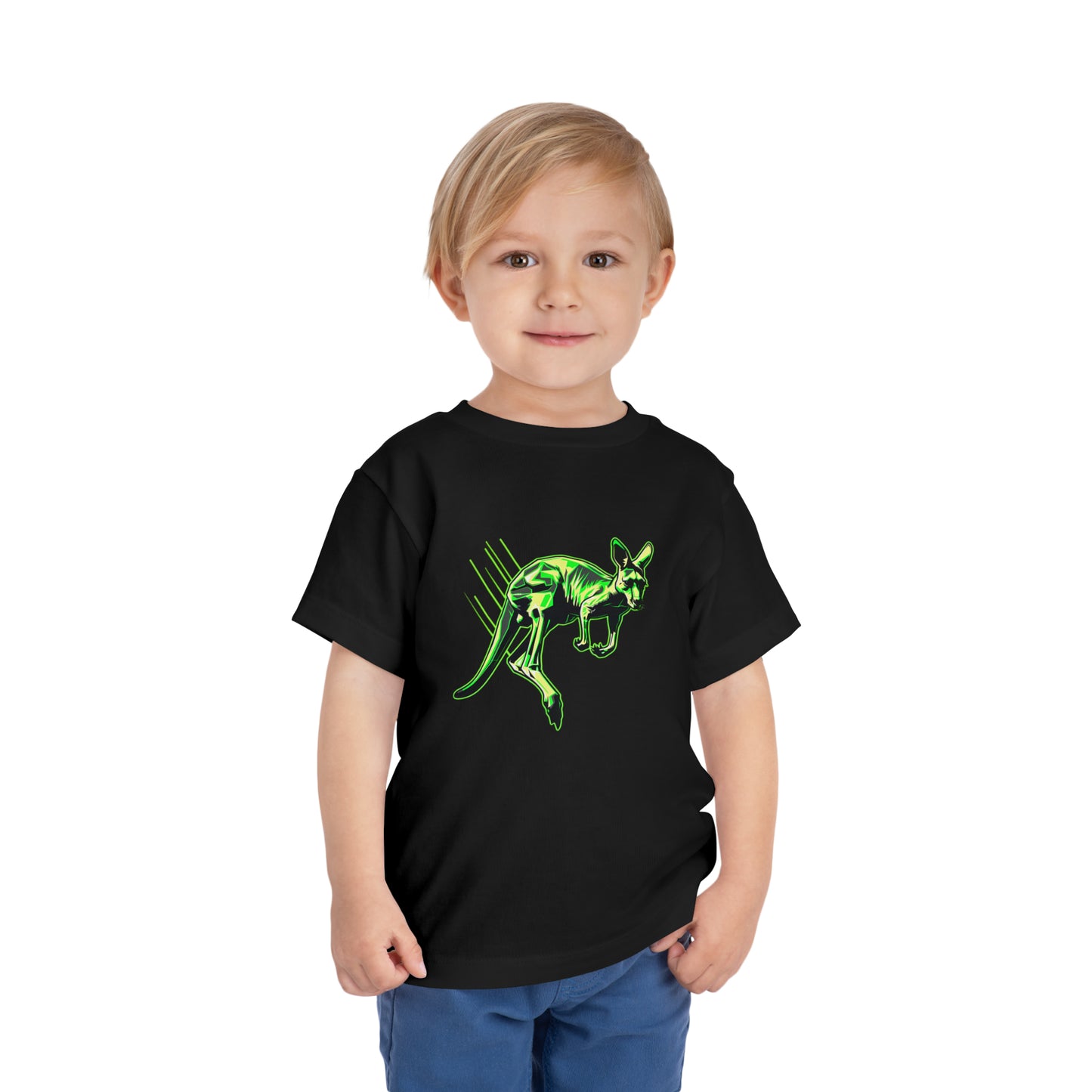 Roo Glow Toddler Tee | Neon Kids Kangaroo Tee