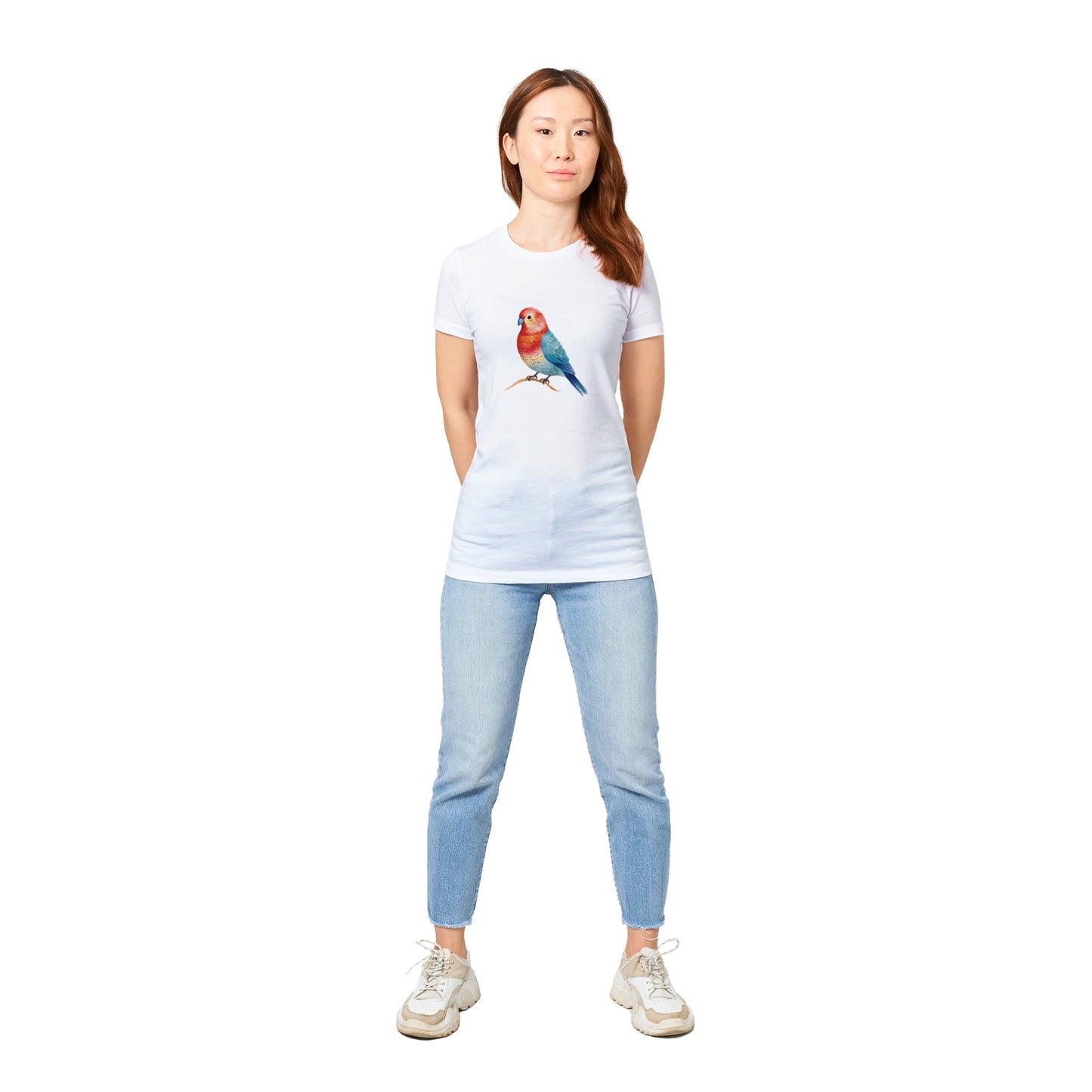 Rosie Rosella Premium Womens Crewneck T-shirt