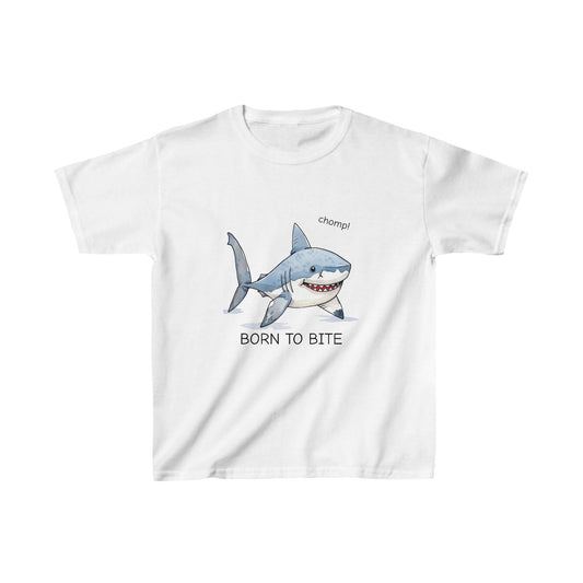 Born to Bite Shark Toddler Tee | Heavyweight Cotton | K is for Koala