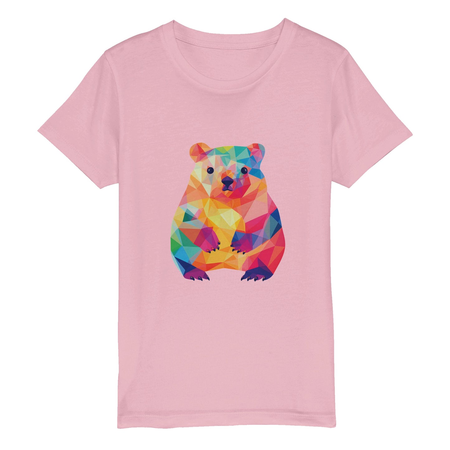 Organic Kids Crewneck T-shirt Wombat Pop | Cute Wombat Shirt for Tweens