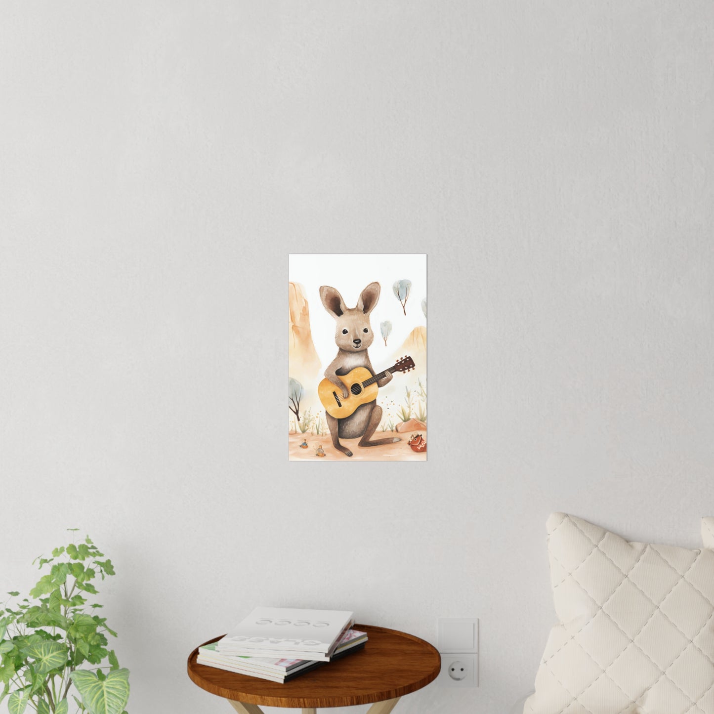 Nursery Wall Decal Rock Wallaby 12" x 18" | Australian Wildlife Decor