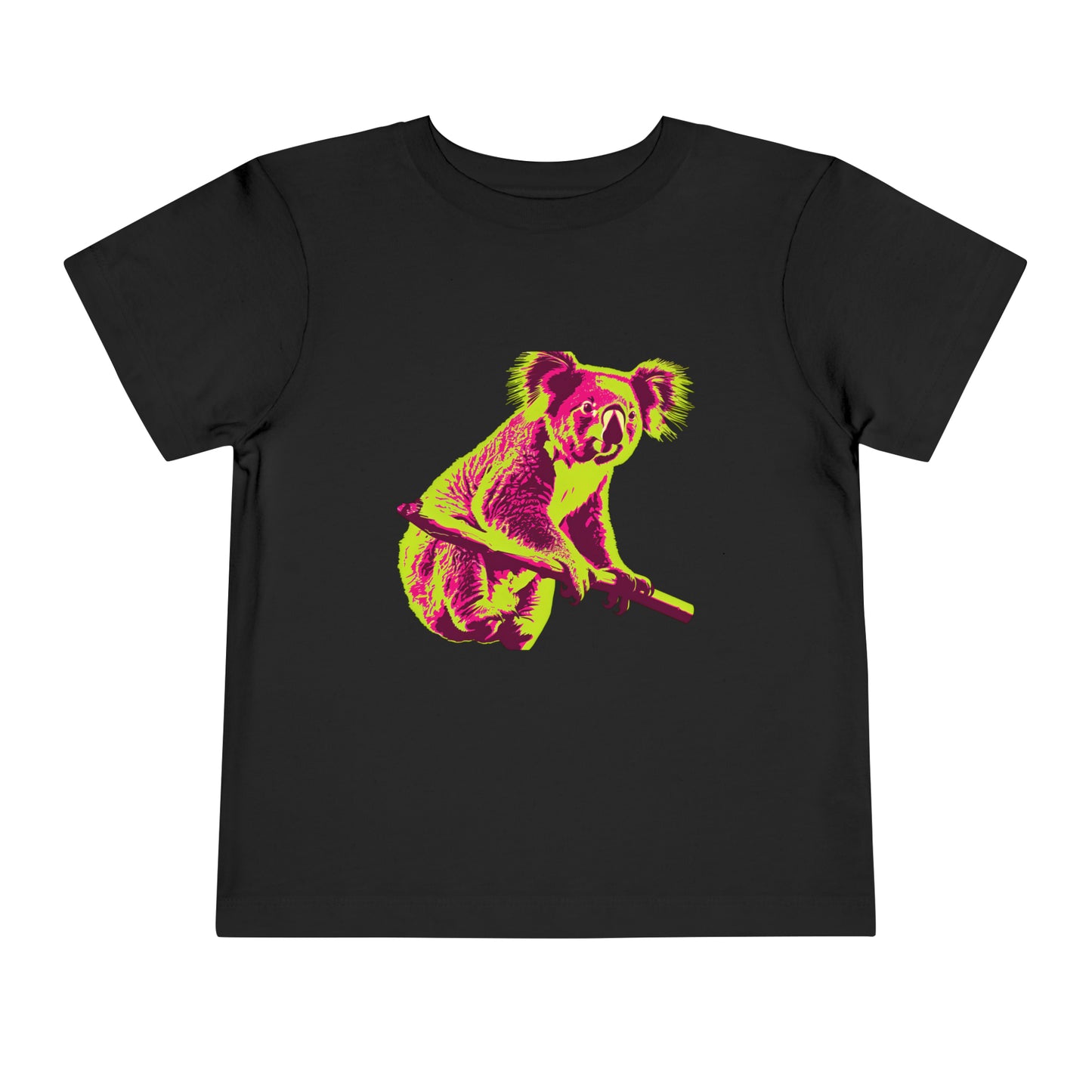 Kids Neon Koala Tshirt | Electric Eucalyptus Toddler Tee