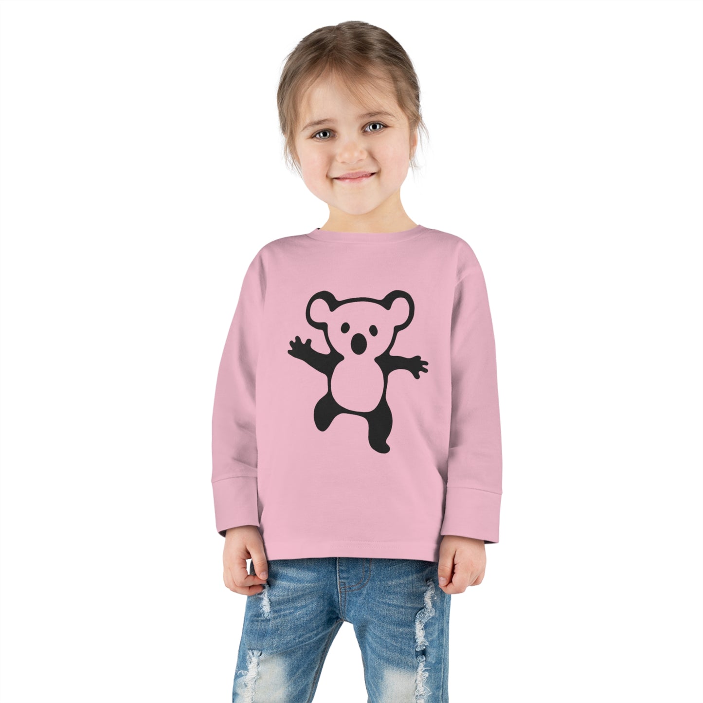 Koala Bear Drop Bear Toddler Long Sleeve Tee - Aussie-Inspired Comfort