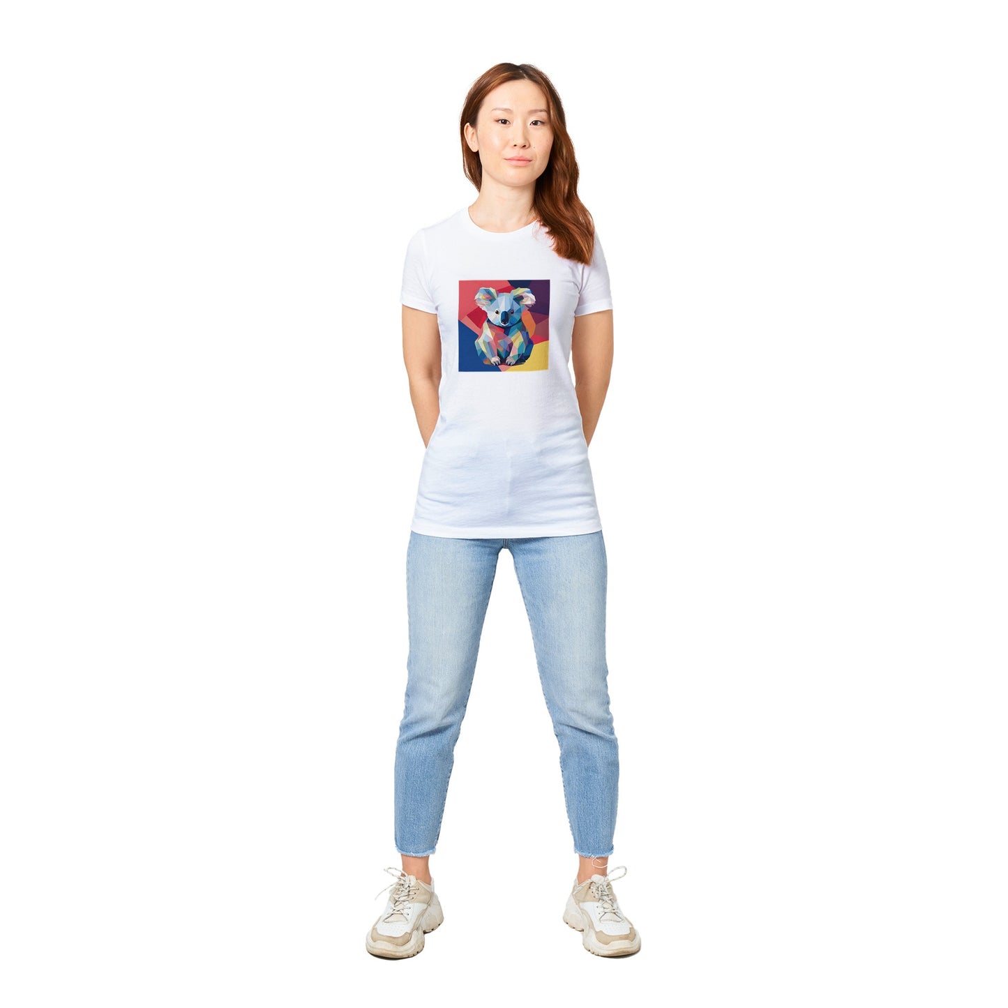 Women's Crewneck T-shirt Kanga Pop | Cute Kangaroo Design