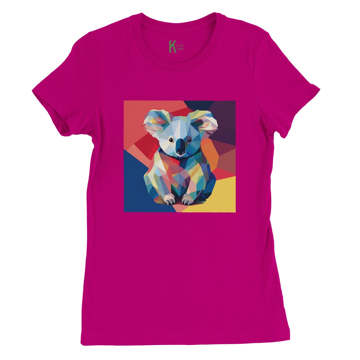 Women's Crewneck T-shirt Kanga Pop | Cute Kangaroo Design