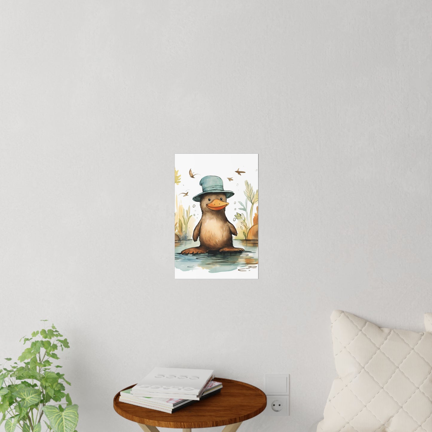 Cute Baby Platypus Wall Decal Sticker for Nursery | Australian Animal Decals