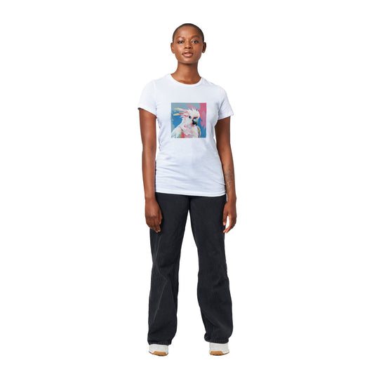 Cocky Pop Women's Tee - Stylish Cockatoo Pop T-Shirt for Women