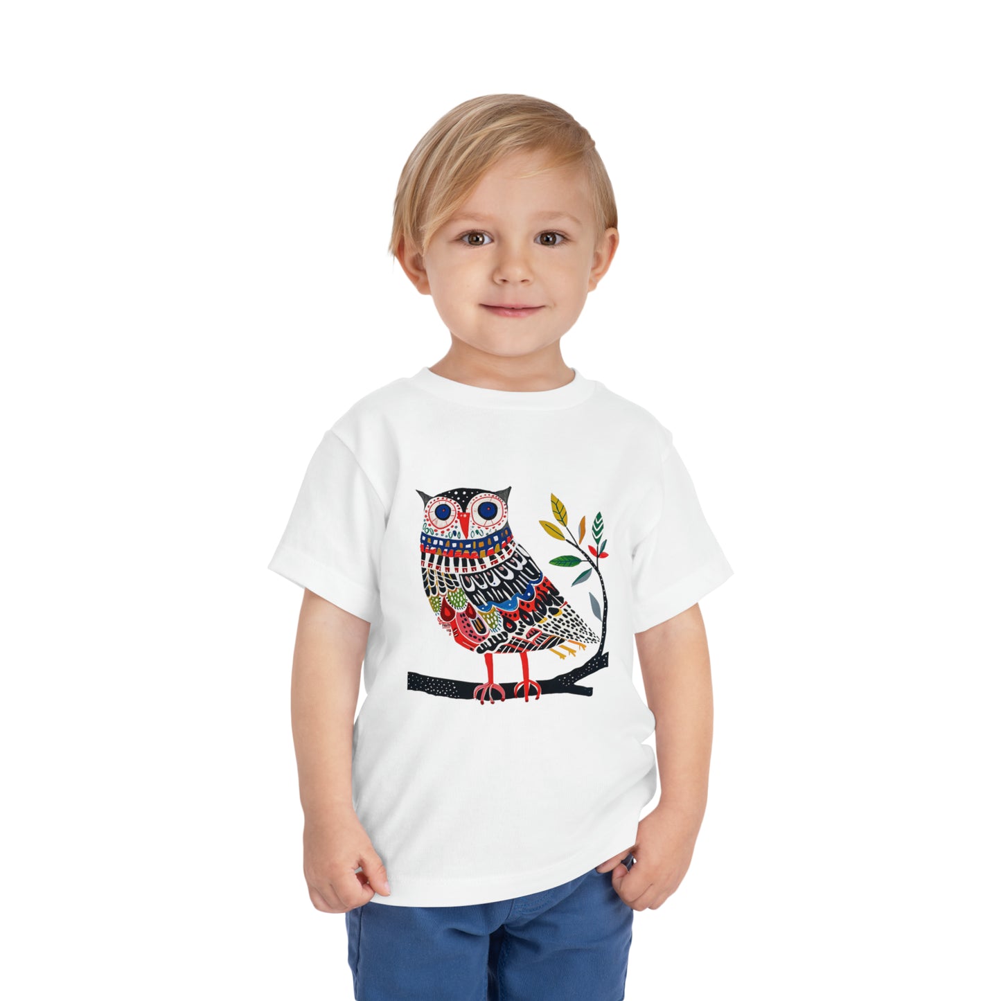 Boobook Owl Toddler Tee | Boho Kids Wise Owl T-shirt