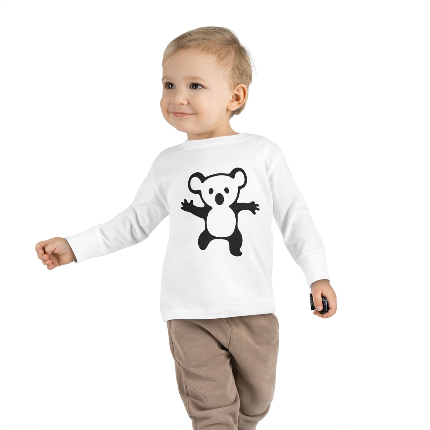 Koala Bear Drop Bear Toddler Long Sleeve Tee - Aussie-Inspired Comfort