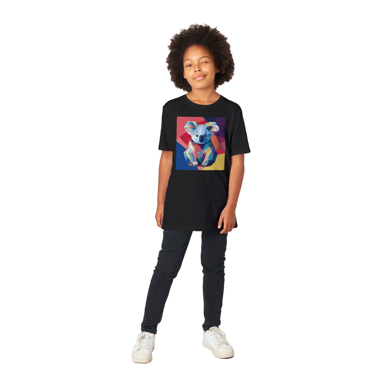 Organic Kids Crewneck T-shirt Koala Pop | Eco-Friendly Children's Apparel