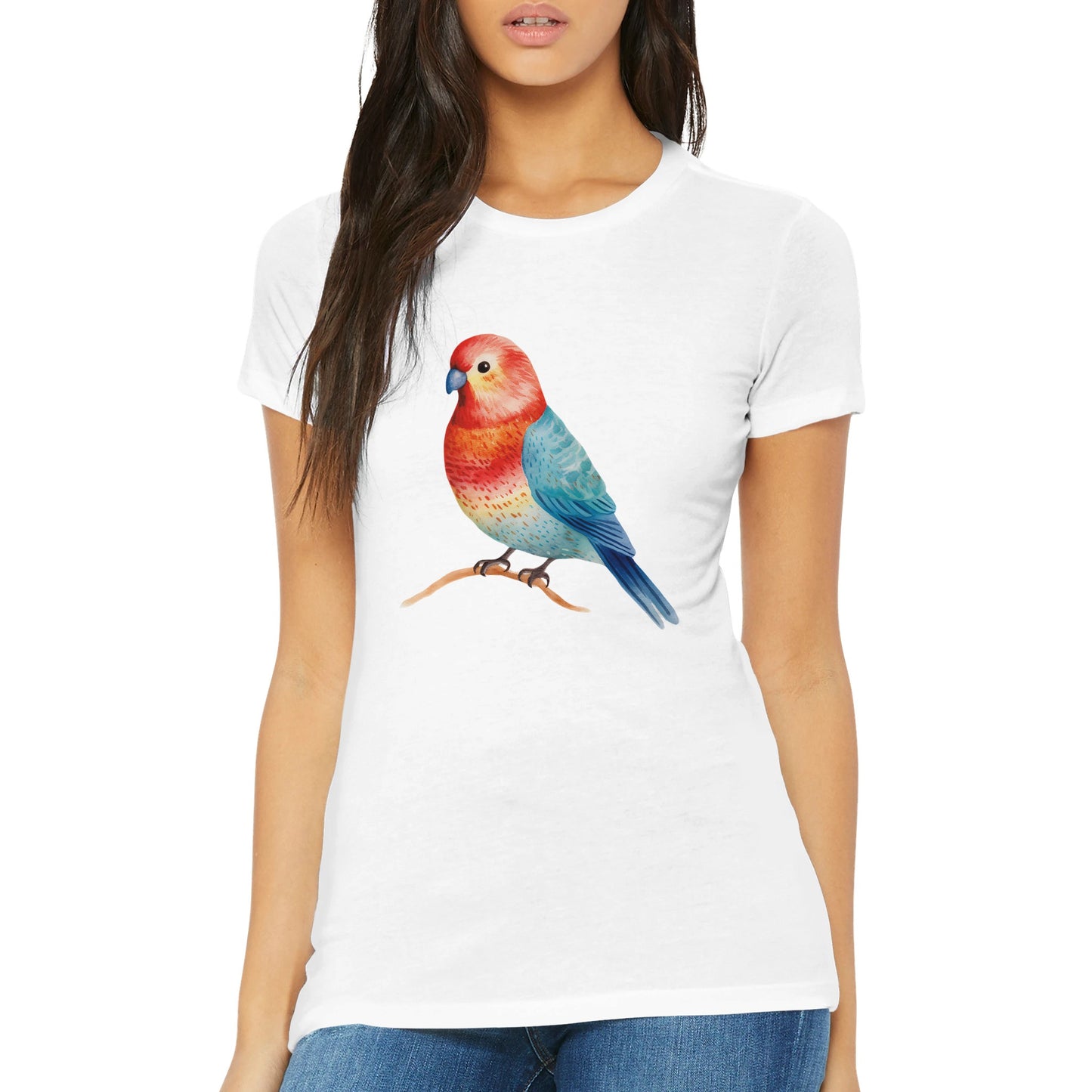 Rosie Rosella Premium Womens Crewneck T-shirt