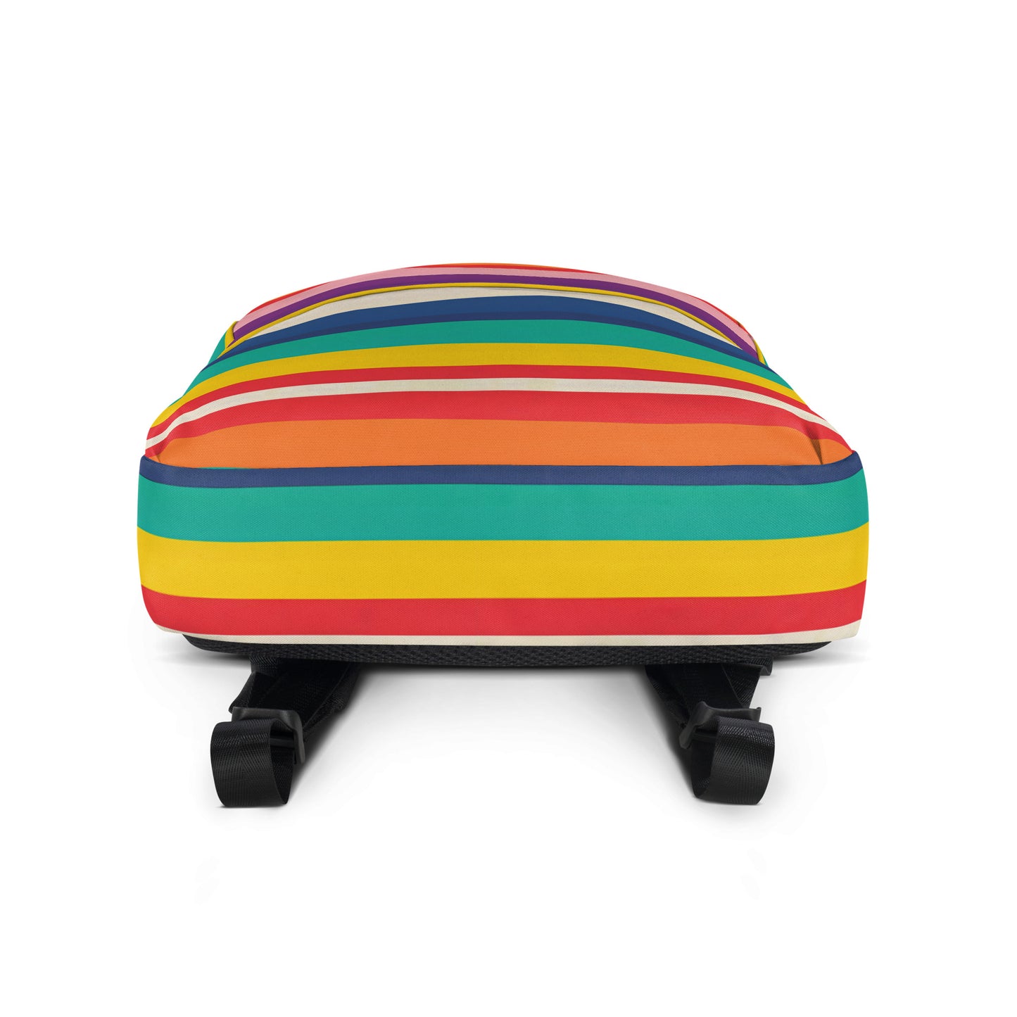 The Byron Retro Rainbow Minimalist Backpack - Colorful School Bag for Kids & Teens