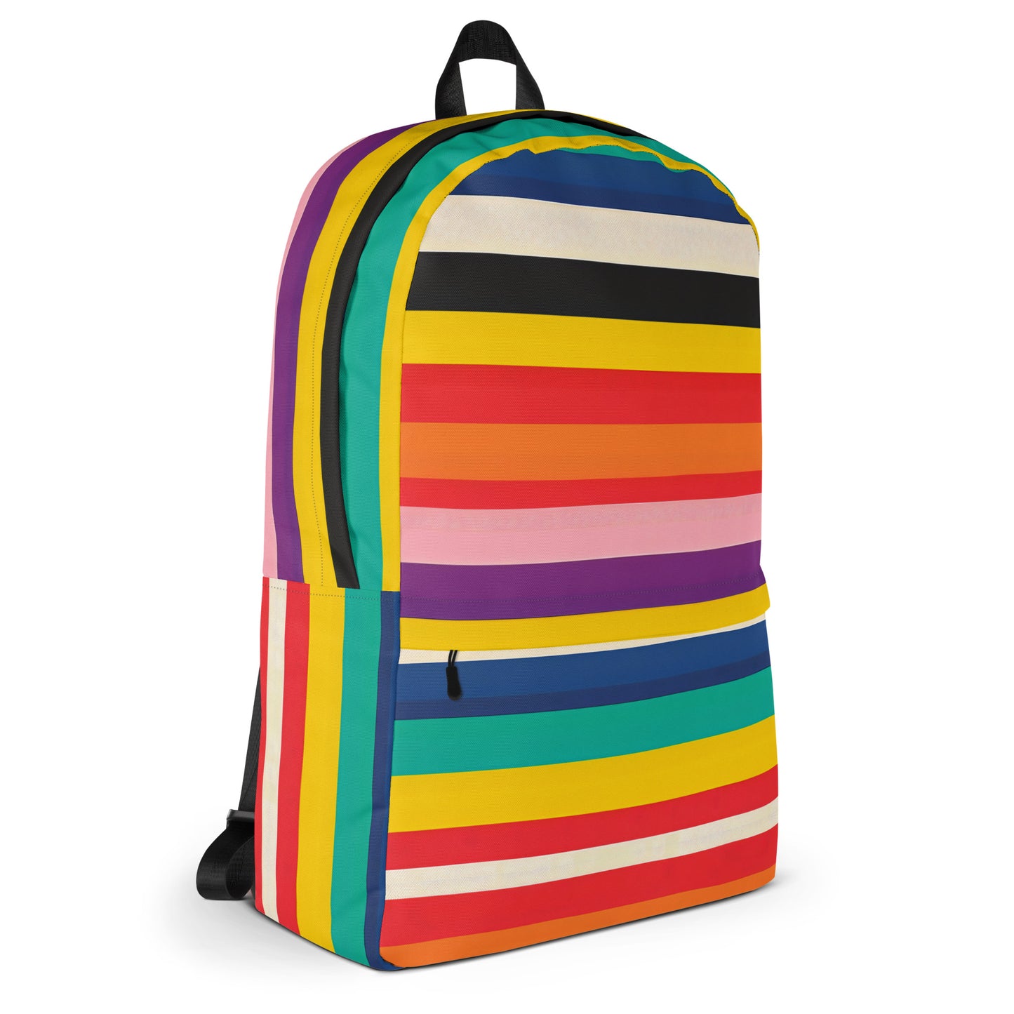 The Byron Retro Rainbow Minimalist Backpack - Colorful School Bag for Kids & Teens