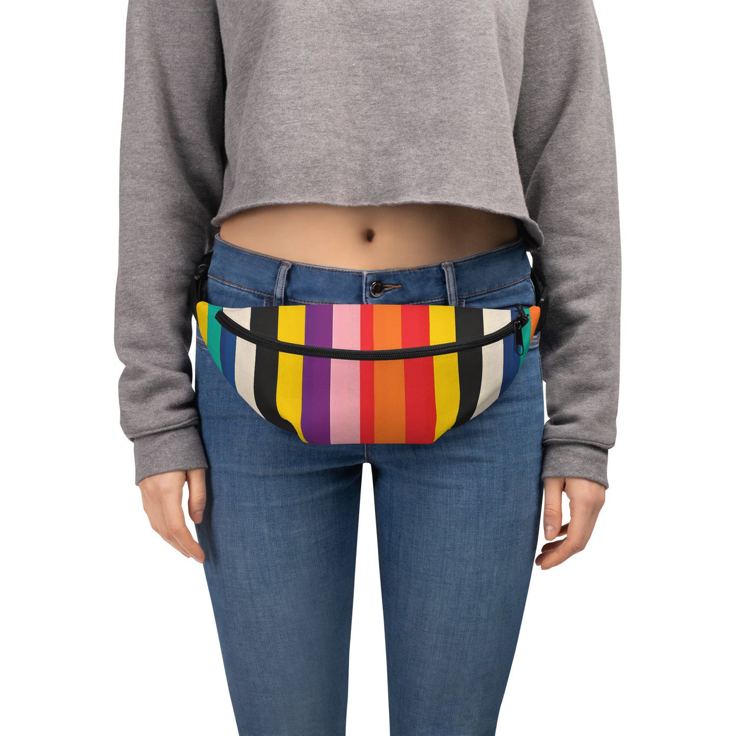 Rainbow Fanny Pack | The Byron Retro Rainbow Waist Bag