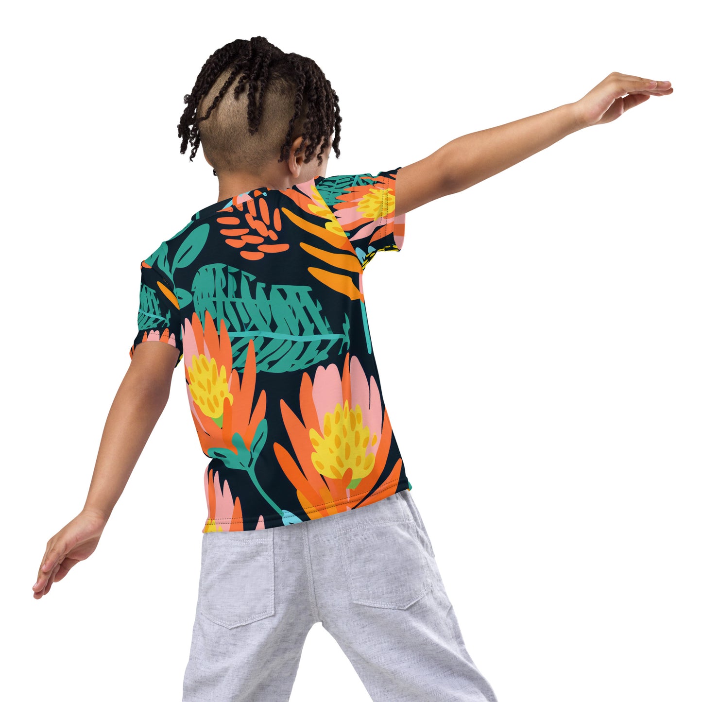 Banksia Dream Kids Botanical Activewear Crew Neck Tee