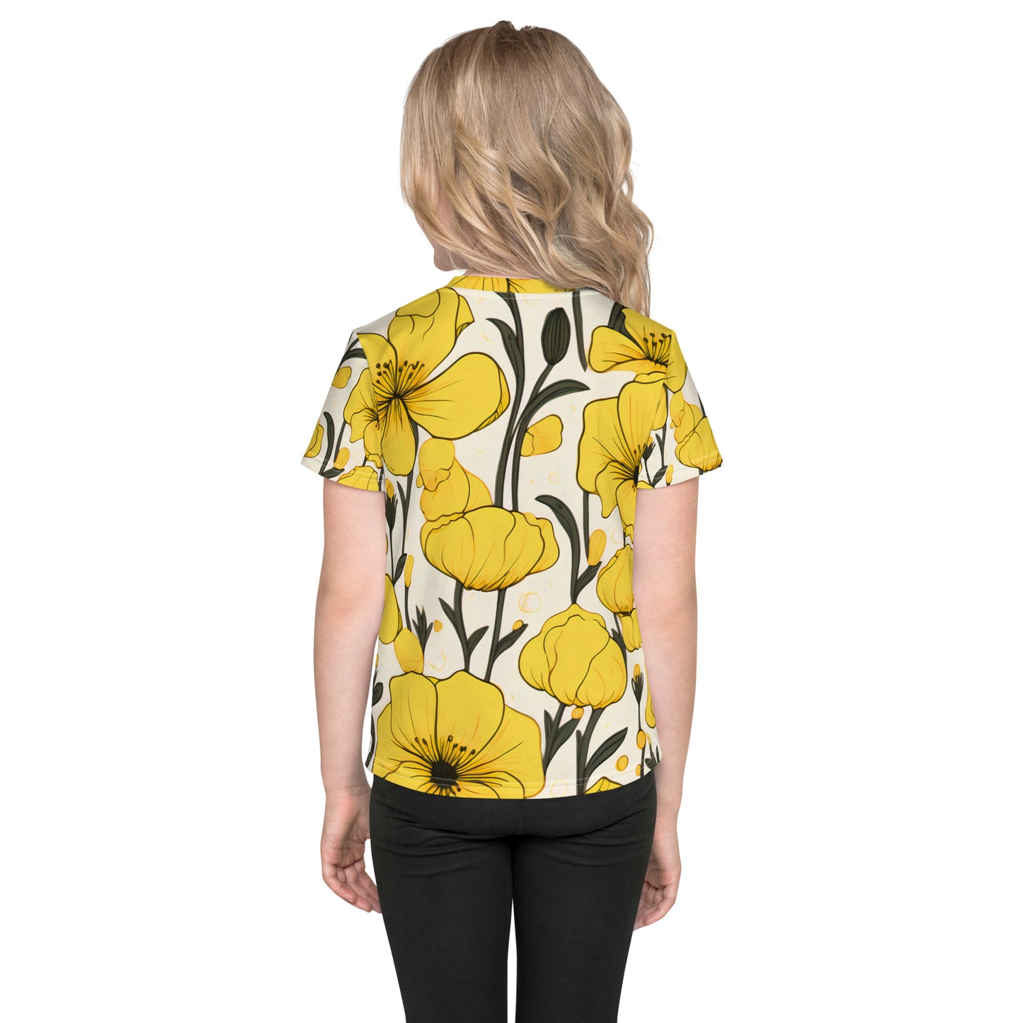 Yellow Bells Kids Activewear Crew Neck Tee - K is for Koala